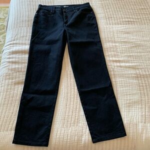 Style & co straight leg size 12 dark blue wash jeans